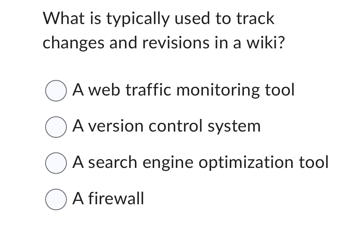 What is typically used to track changes and