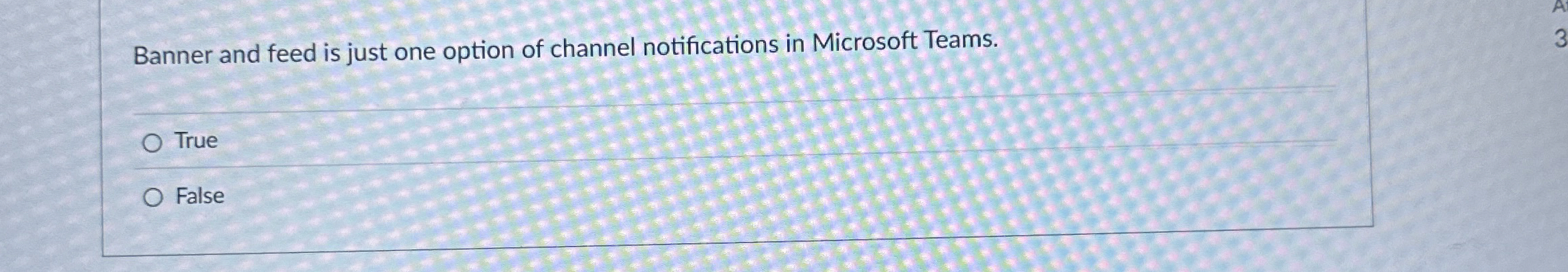 Banner and feed is just one option of channel