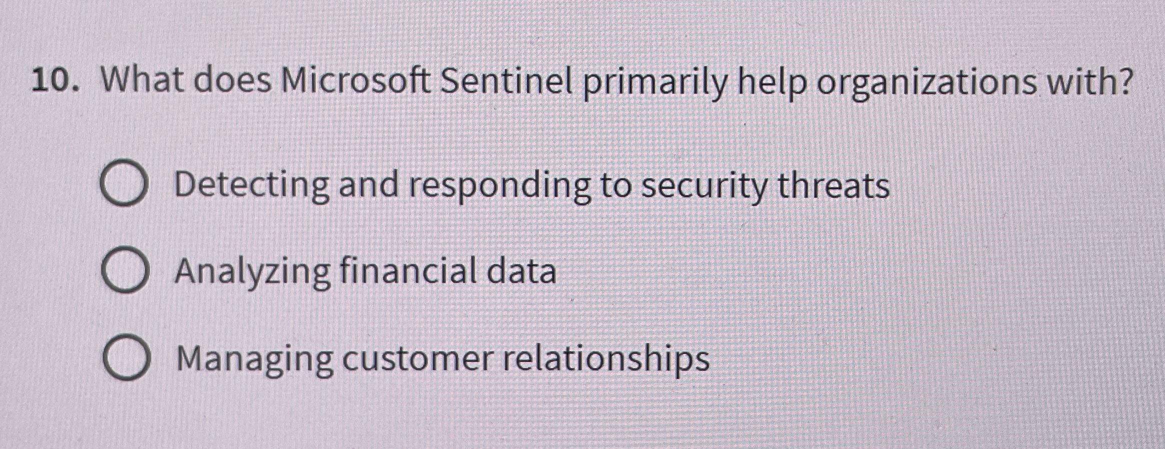What does Microsoft Sentinel primarily help