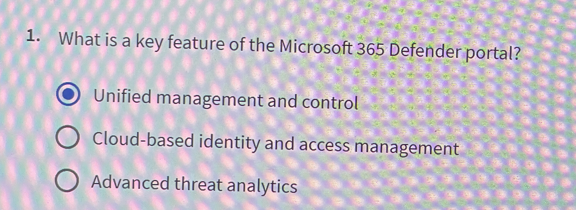 What is a key feature of the Microsoft 3 6 5