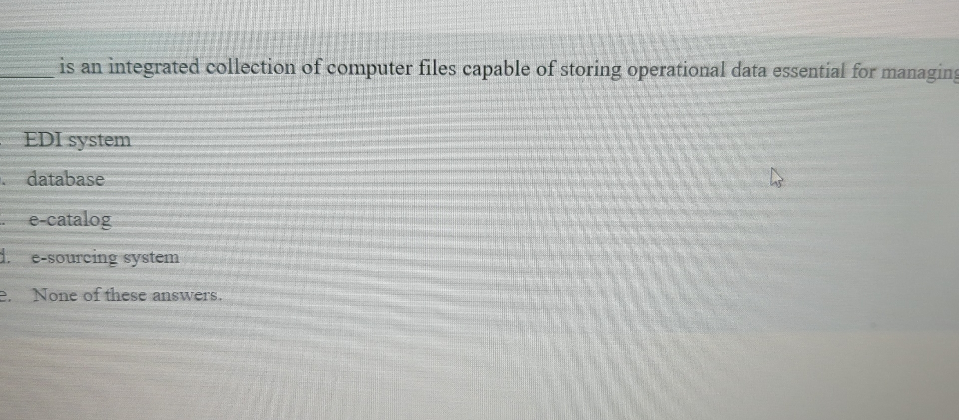 is an integrated collection of computer files