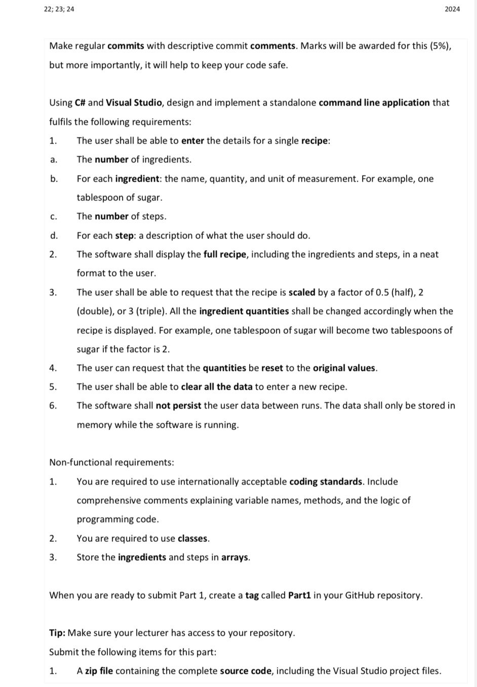Please do using C# code show what is put in the