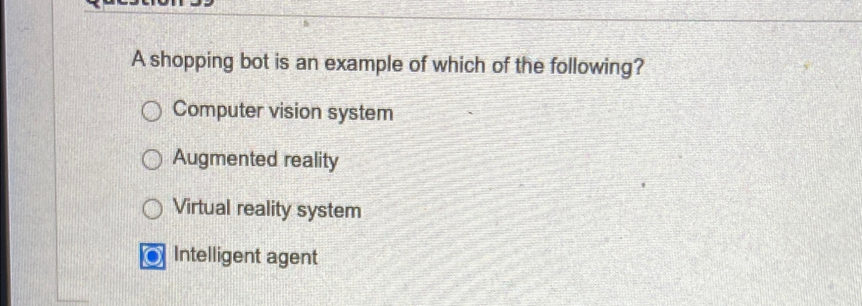 A shopping bot is an example of which of the