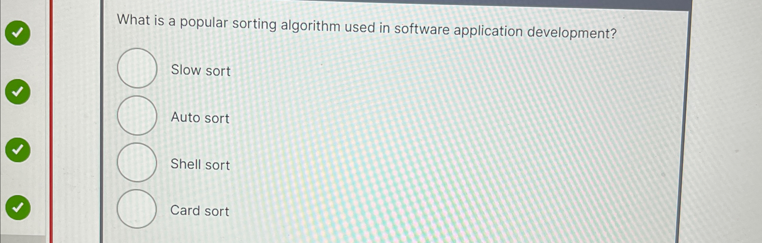 What is a popular sorting algorithm used in