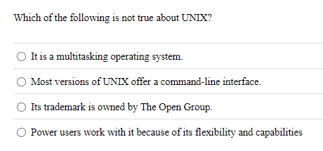 Which of the following is not true about UNIX? It