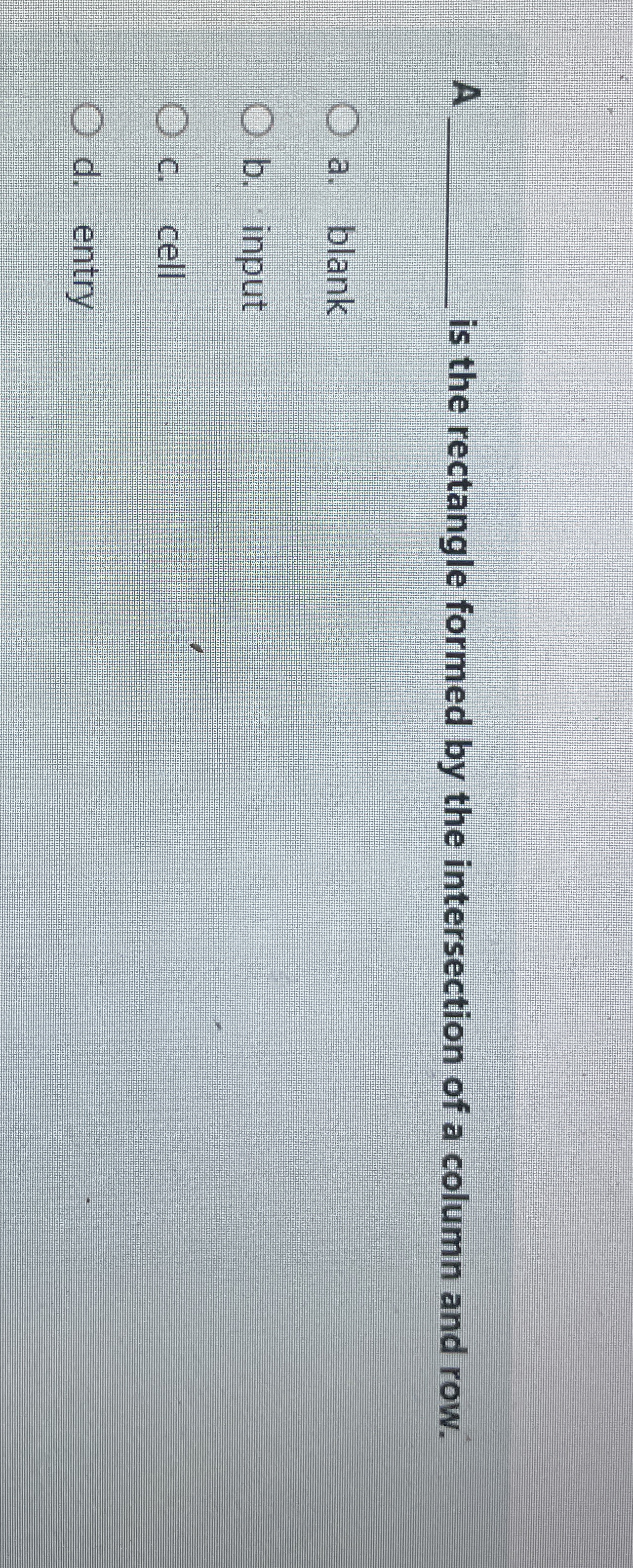 A is the rectangle formed by the intersection of