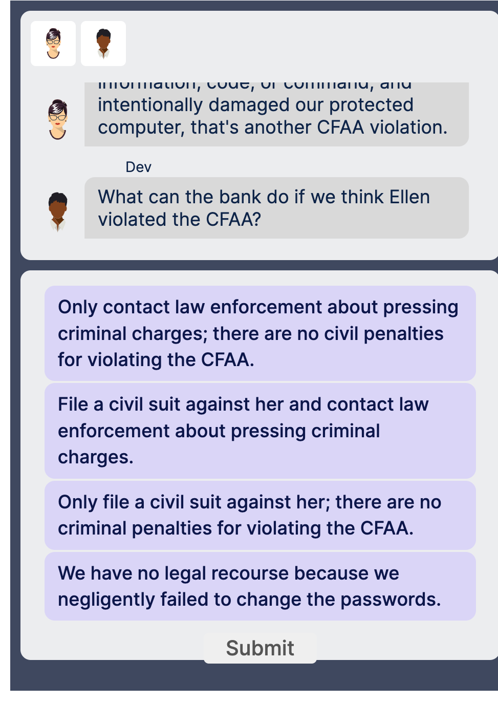 intentionally damaged our protected computer,