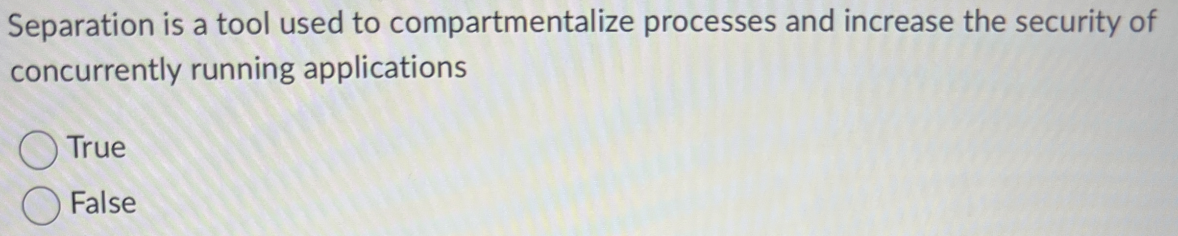 Separation is a tool used to compartmentalize