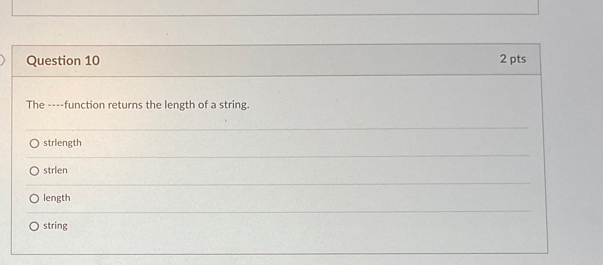 Question 1 0 2 p t s The q , function returns the