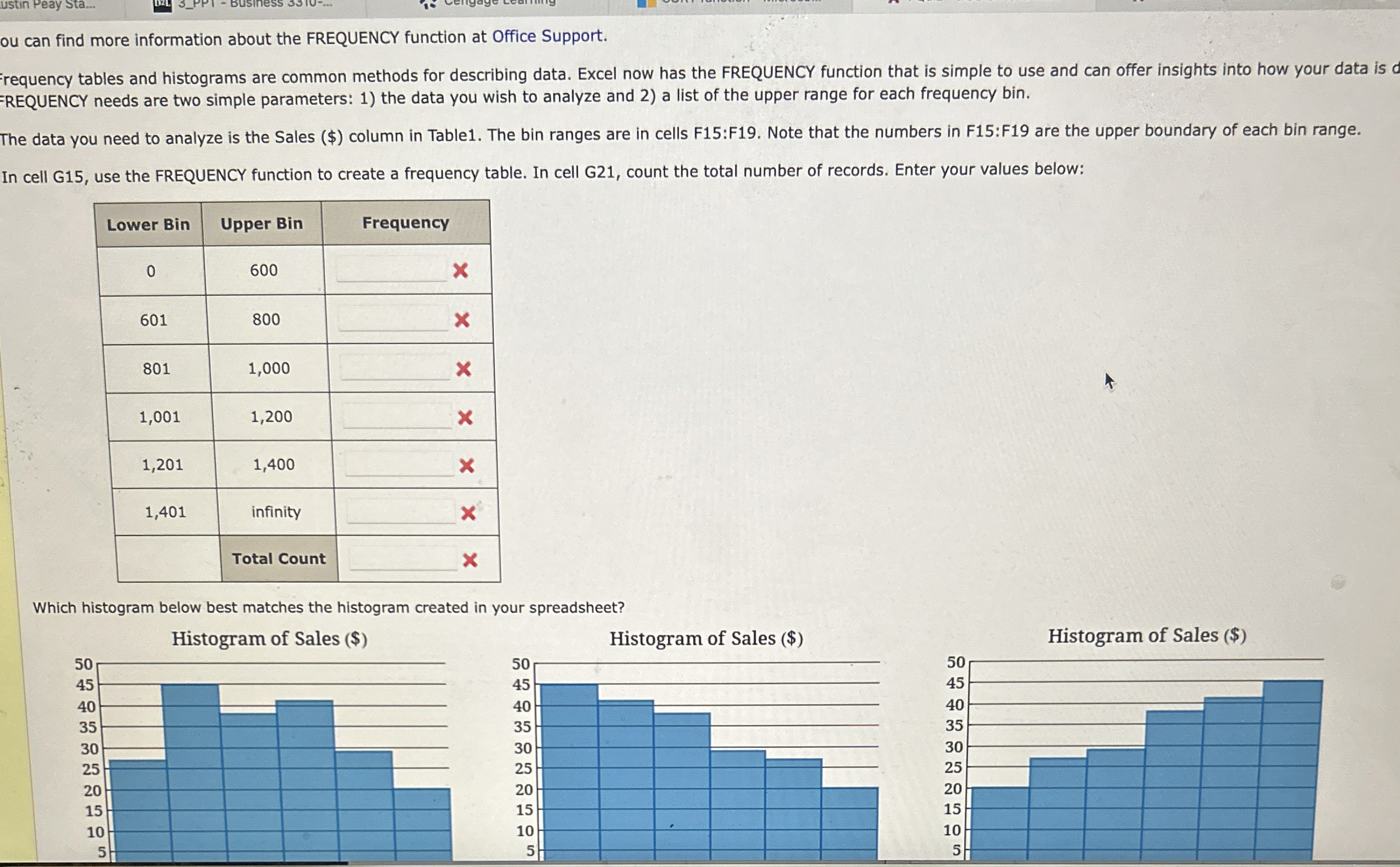 ou can find more information about the FREQUENCY