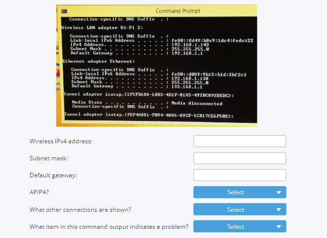 Command PromptWirelese LAH adapter Wi - Fi 2