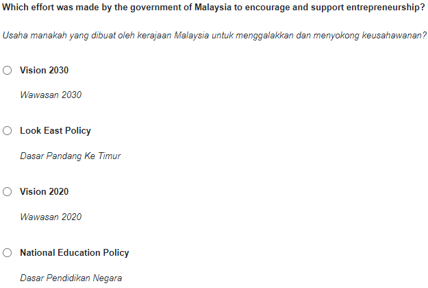 Which effort was made by the government of