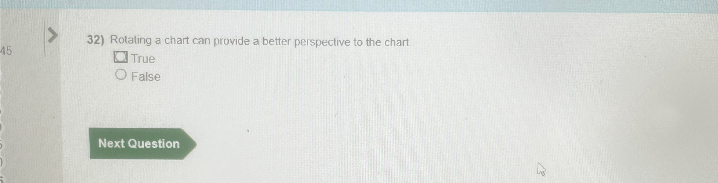 Rotating a chart can provide a better perspective
