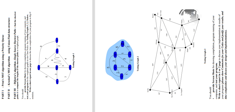 PART I - Prim's MST algorithm using a Priority