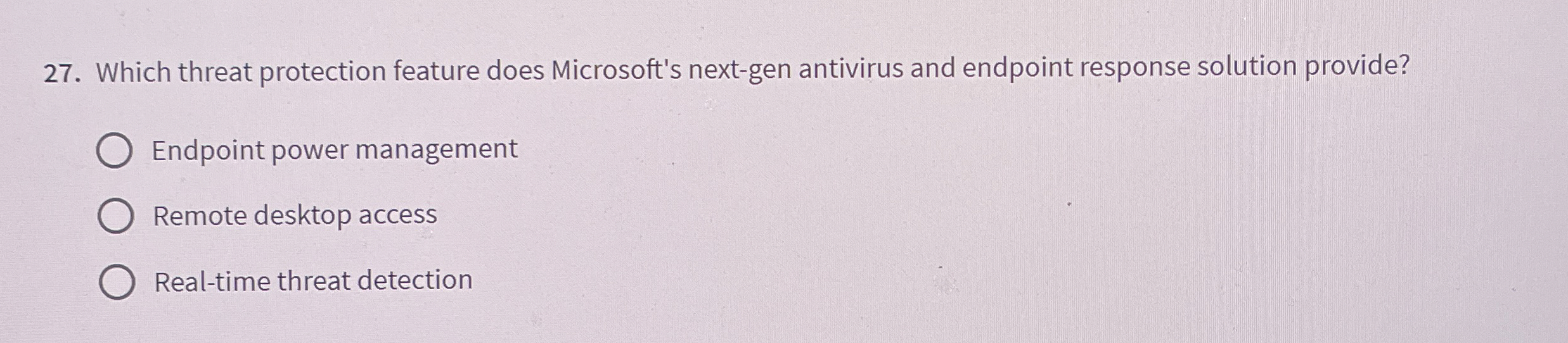 Which threat protection feature does Microsoft's