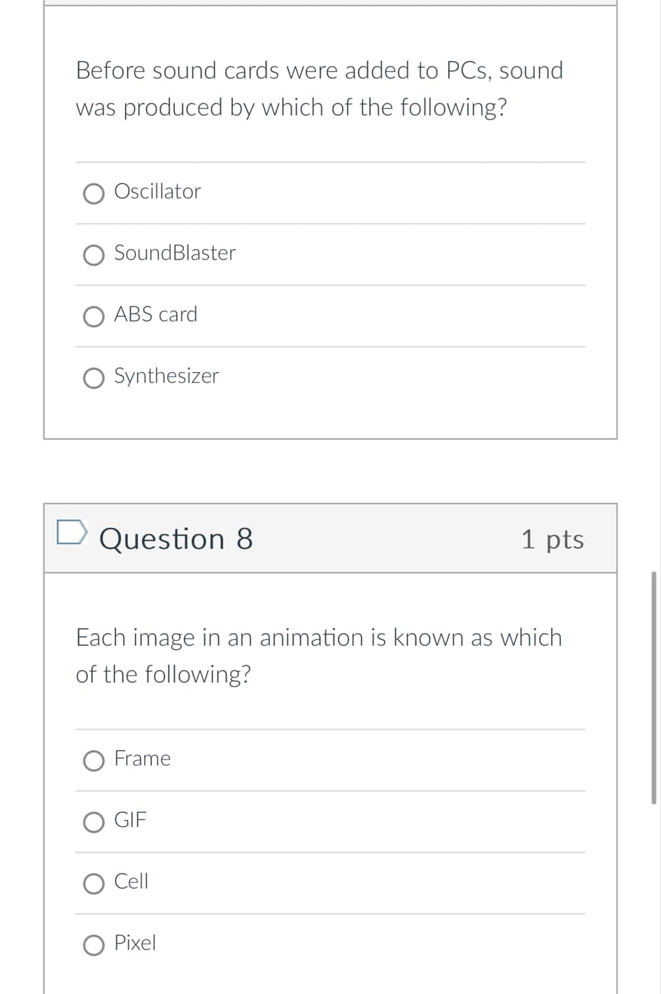 Before sound cards were added to PCs , sound was