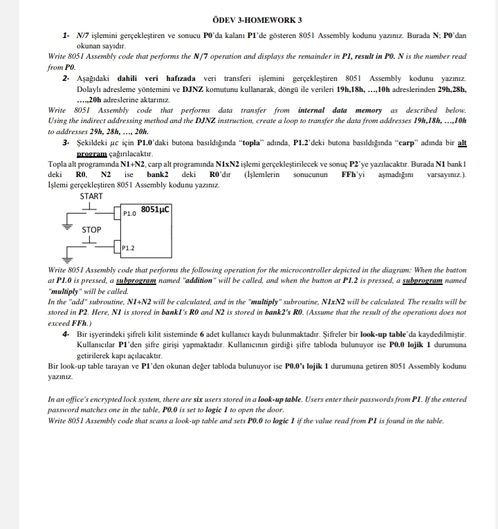 DEV 3 - HOMEWORK 3 1 - N / 7 i lemini ger ekle