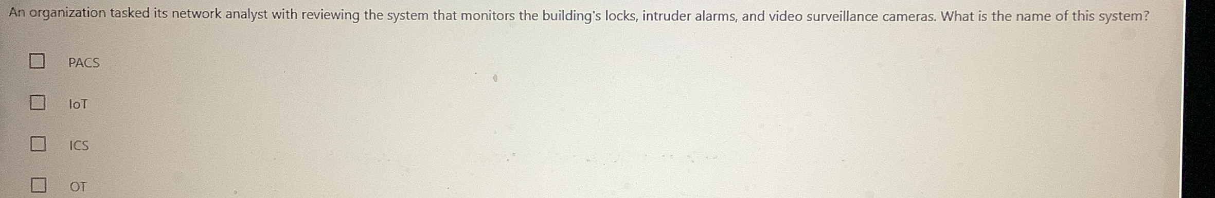 An organization tasked its network analyst with