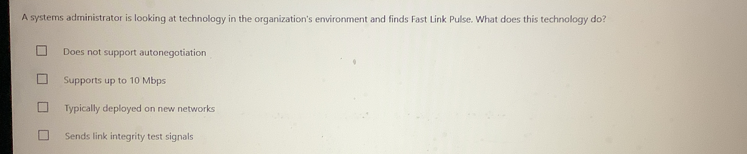 A systems administrator is looking at technology