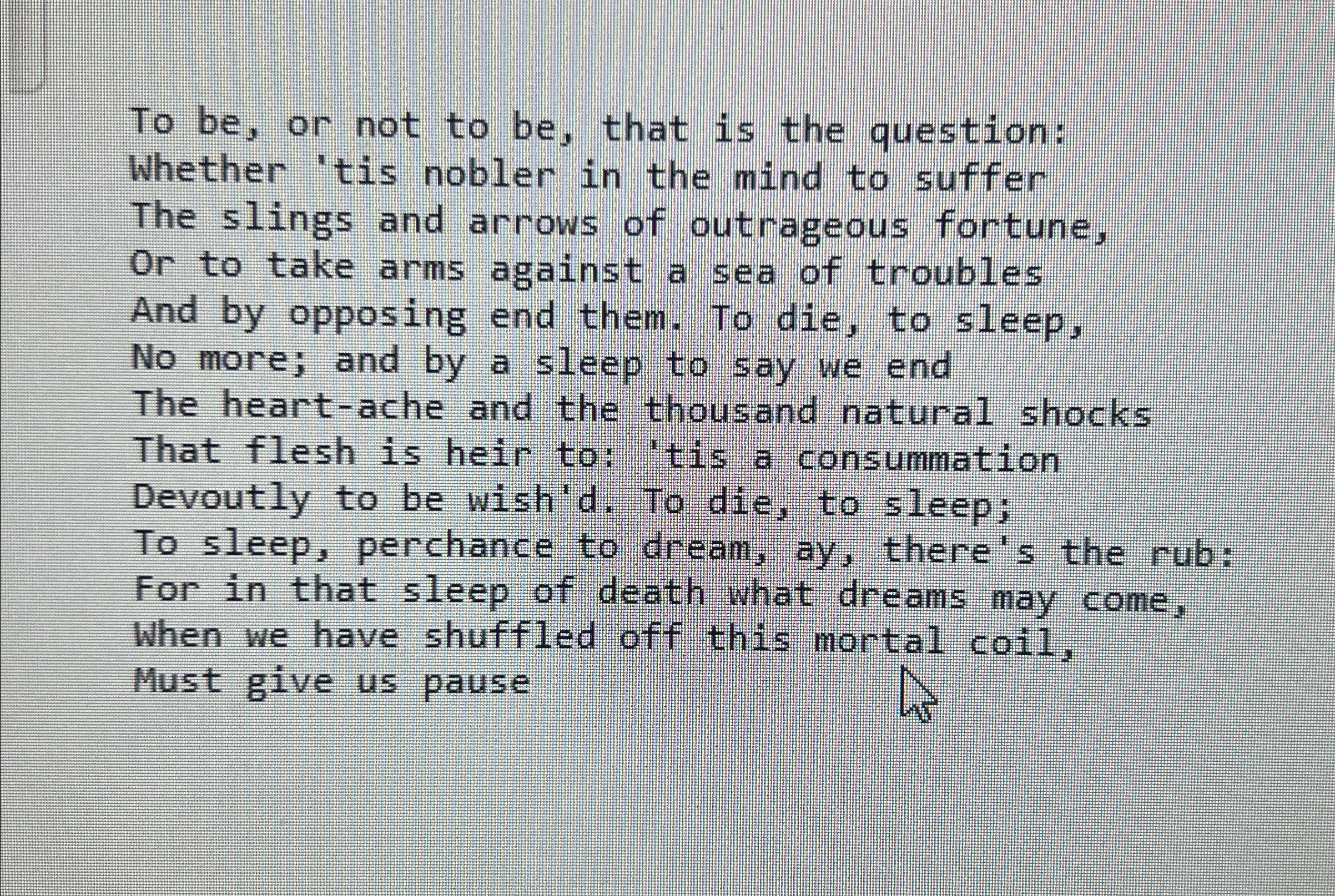 For this program you will read in a file of text