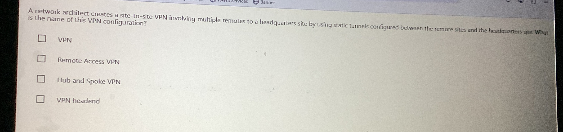 Banner A network architect creates a site - to -