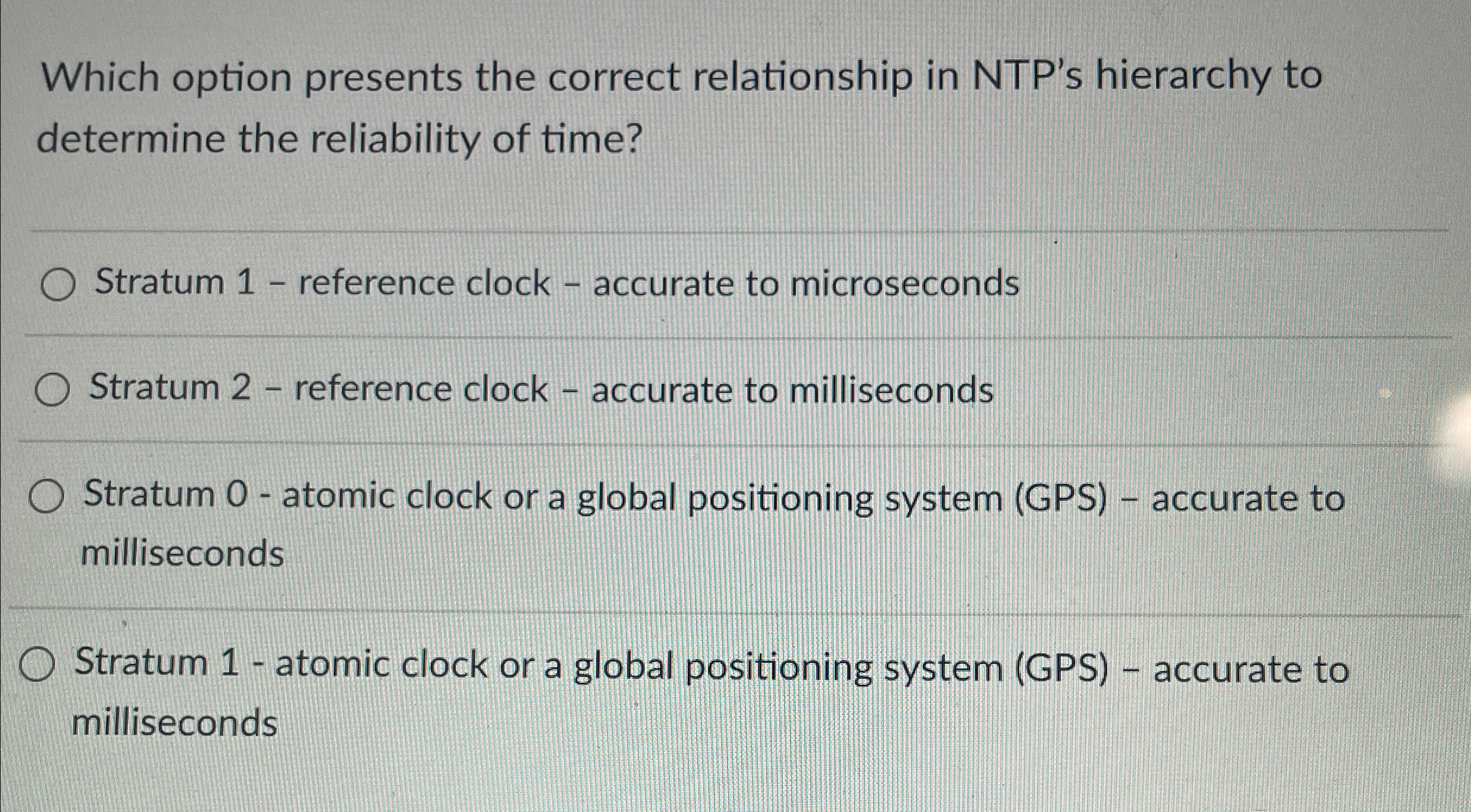 Which option presents the correct relationship in