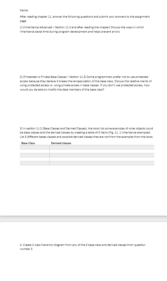 Name: After reading chapter 1 1 , answer the