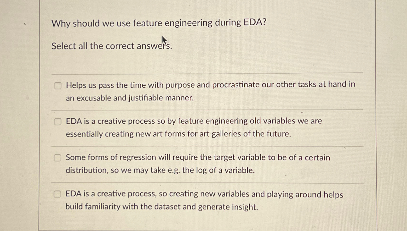 Why should we use feature engineering during EDA?