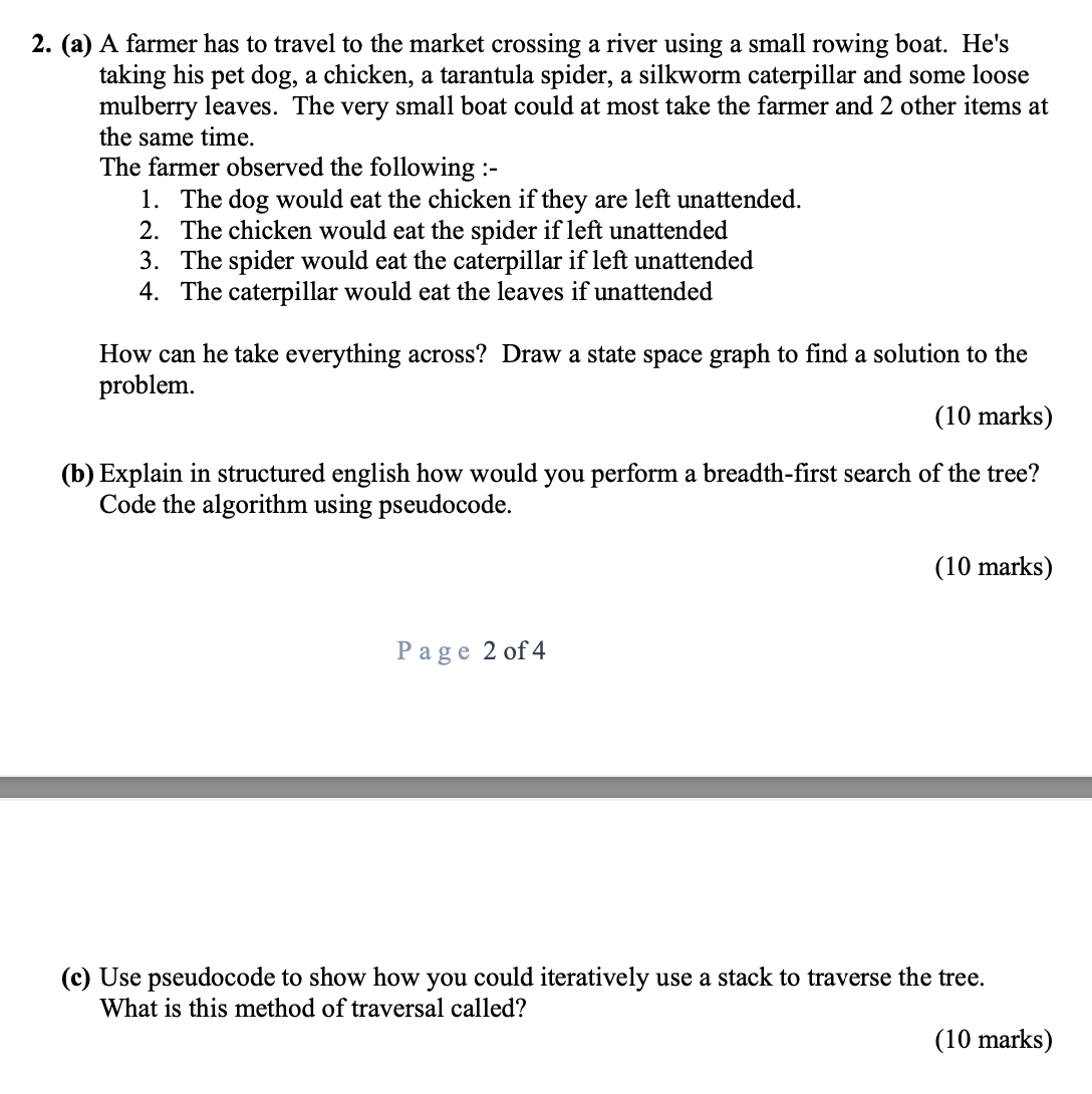 ( a ) A farmer has to travel to the market