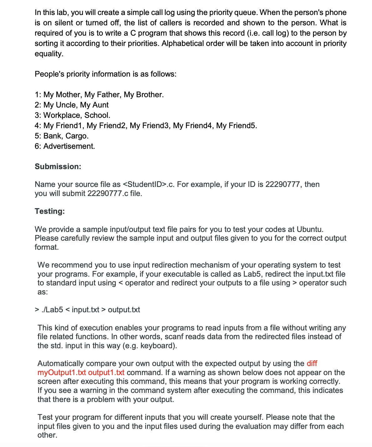 In this lab, you will create a simple call log
