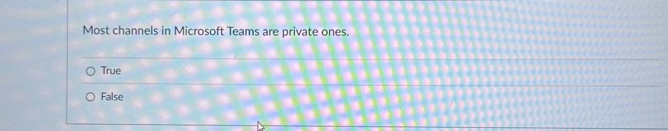 Most channels in Microsoft Teams are private