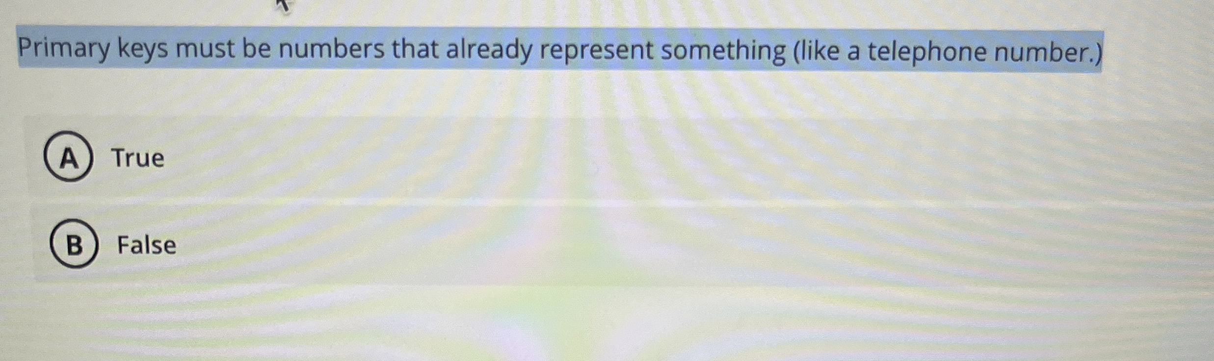 Primary keys must be numbers that already