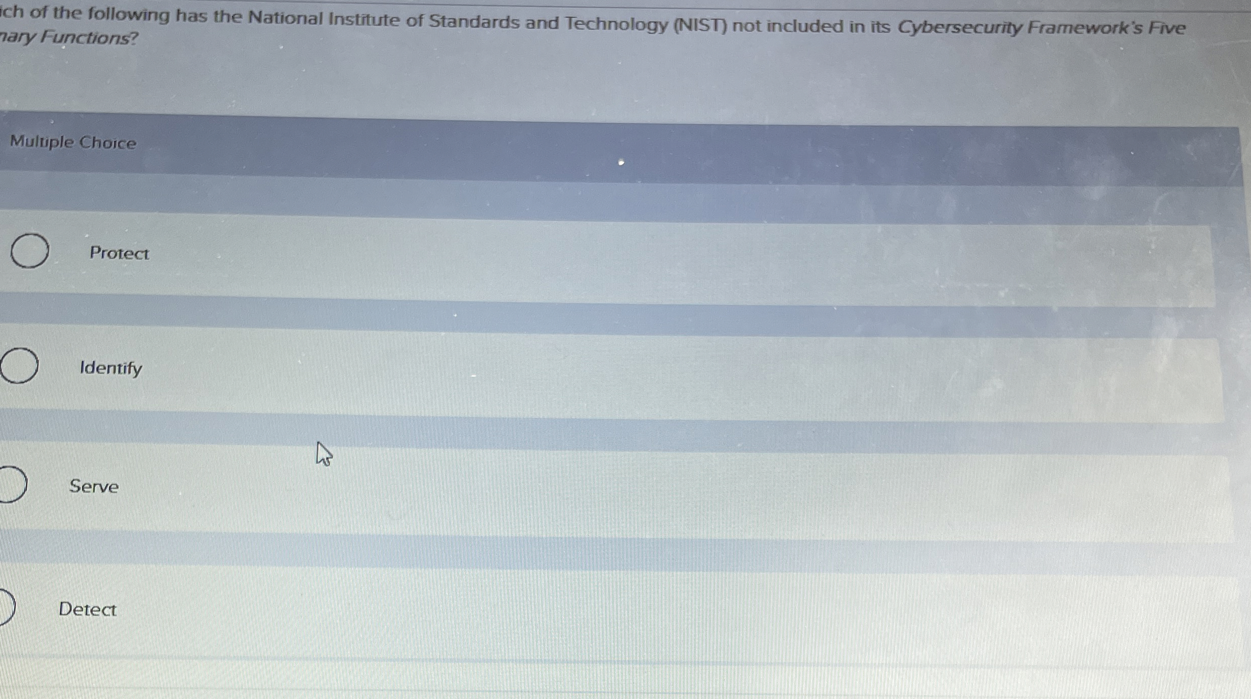 ich of the following has the National Institute