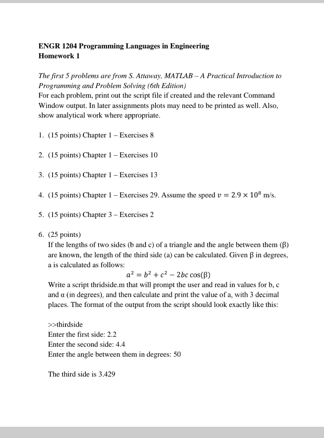 ENGR 1 2 0 4 Programming Languages in Engineering