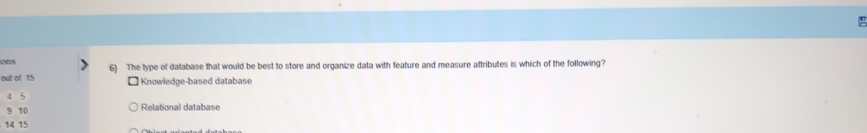 The type of database that would be best to store