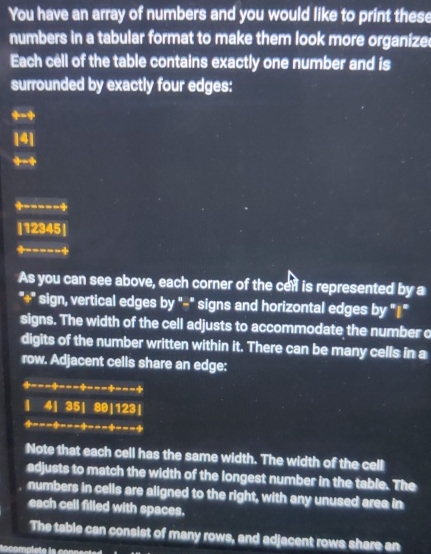 You have an array of numbers and you would like