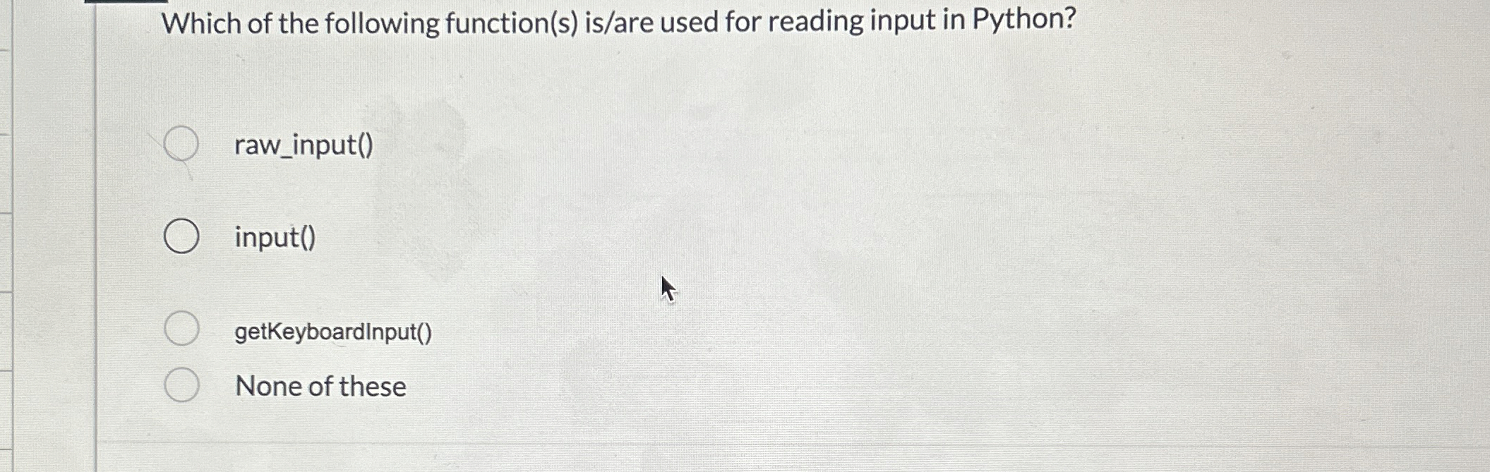 Which of the following function ( s ) is / are