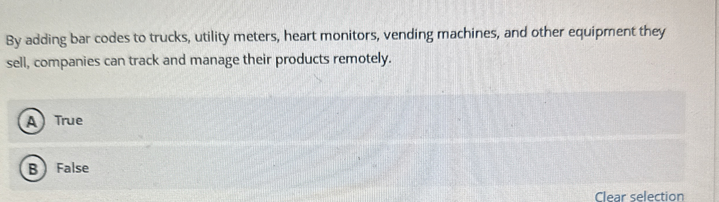 By adding bar codes to trucks, utility meters,