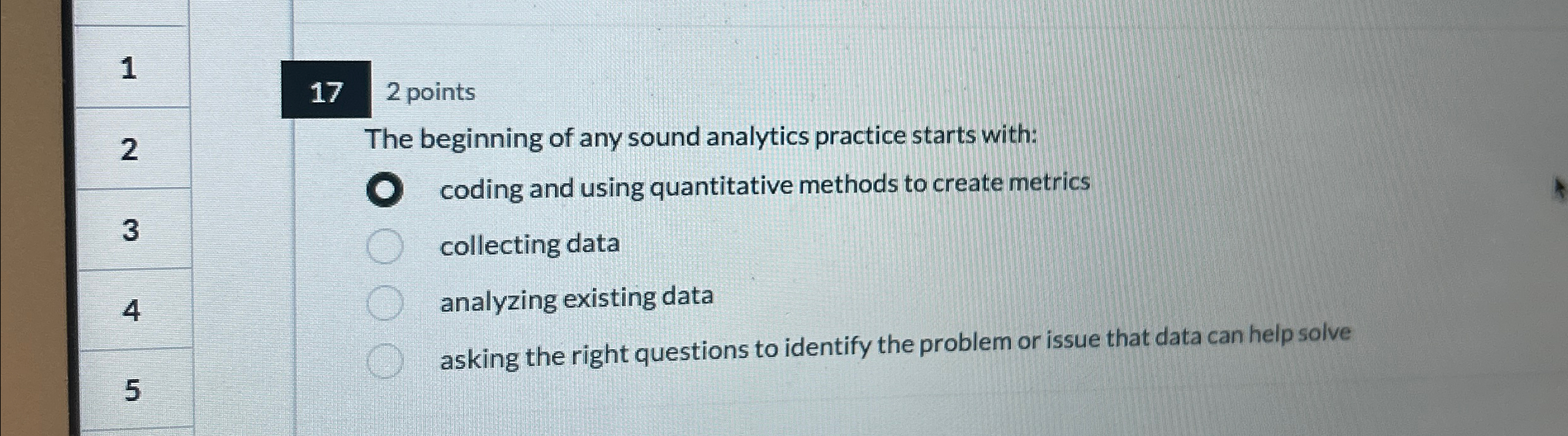 1 7 2 points 2 The beginning of any sound
