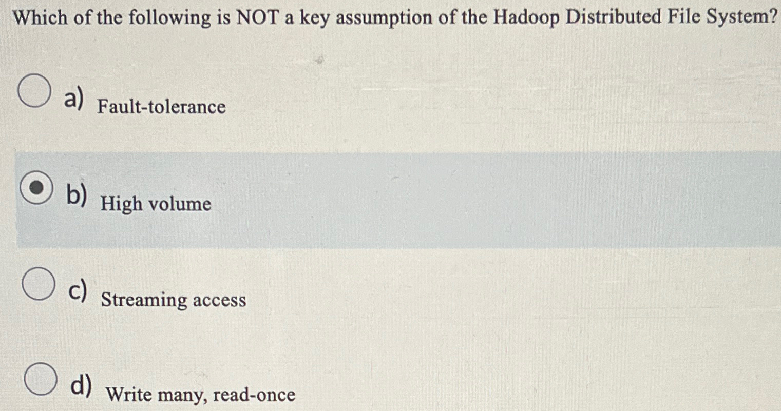 Which of the following is NOT a key assumption of