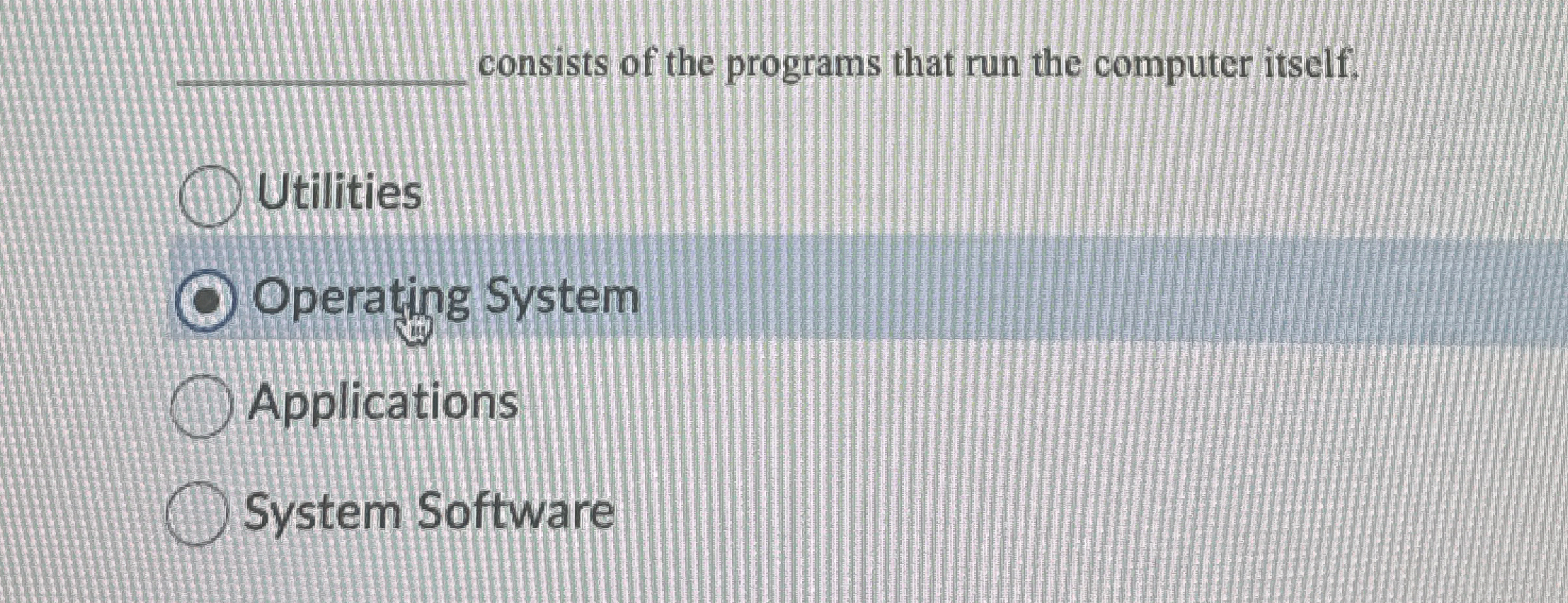 q , consists of the programs that run the