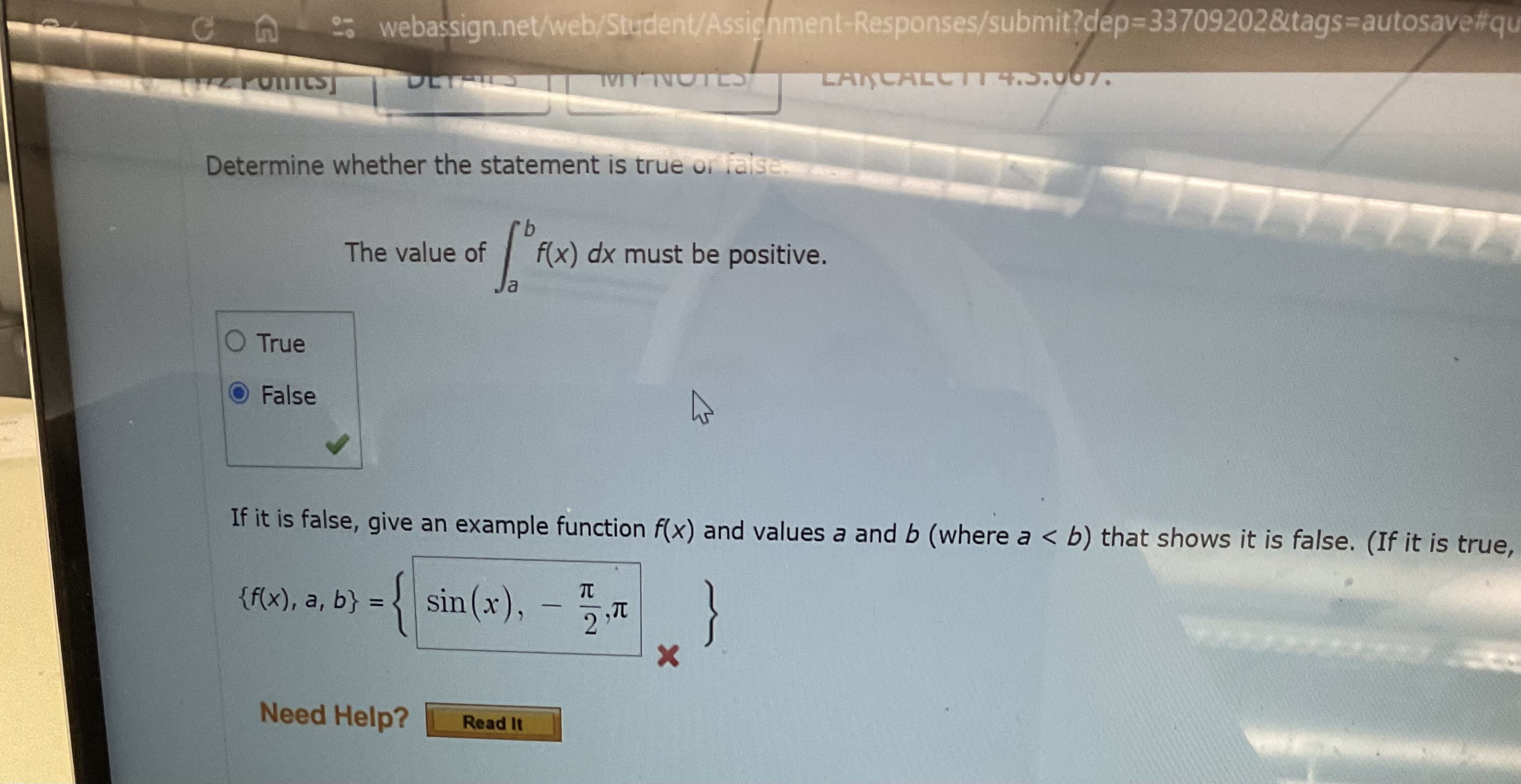 Determine whether the statement is true oi ialse.