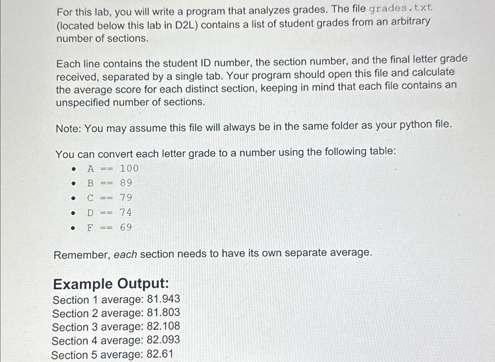 Hint: data = line.strip ( ) . split ( ? t )