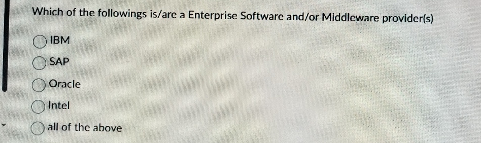 Which of the followings is / are a Enterprise