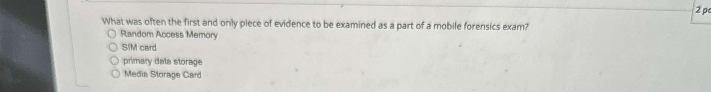 What was often the first and only piece of