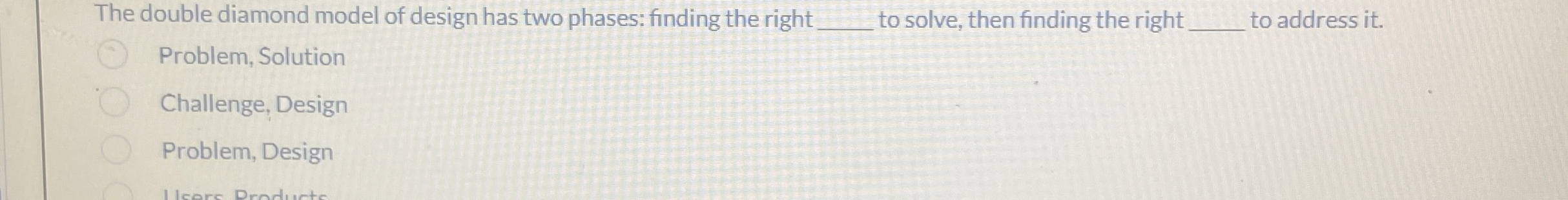 The double diamond model of design has two