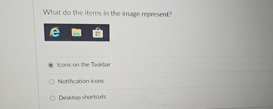 What do the items in the image represent? Icons