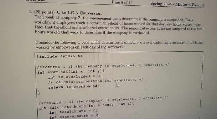 Page 9 of 1 6 Spring 2 0 2 4 - Midterm Exam 2 3 .