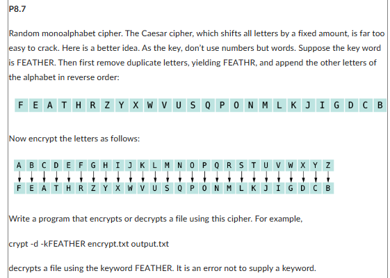 Using C + + Using C + + The Caesar cipher, which