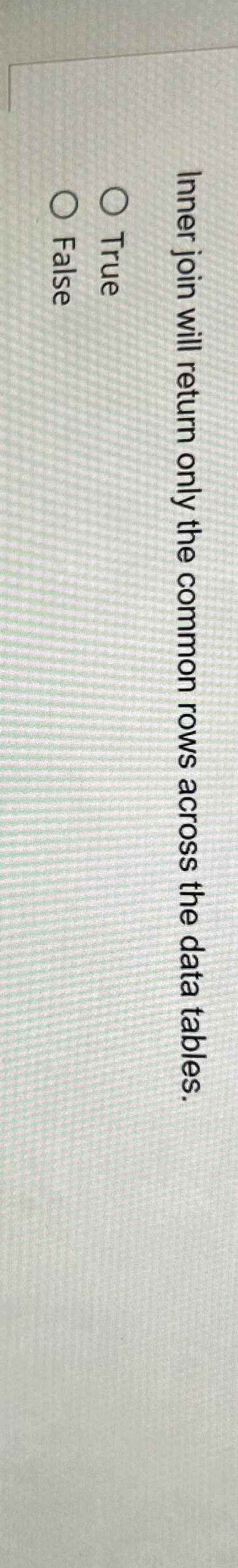 Inner join will return only the common rows